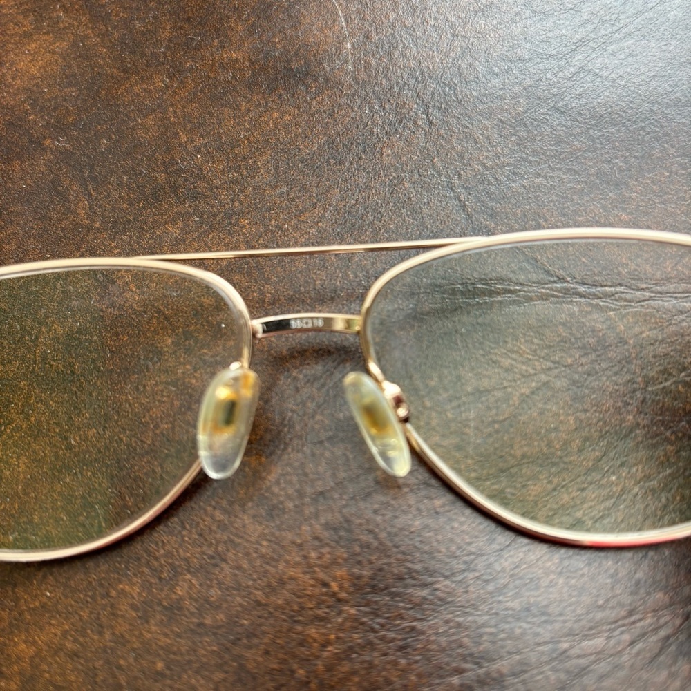 Stetson Zyloware 057 Stainless Steel Gold Aviator UnisexGlasses Frame Only 55-16 - Picture 6 of 12